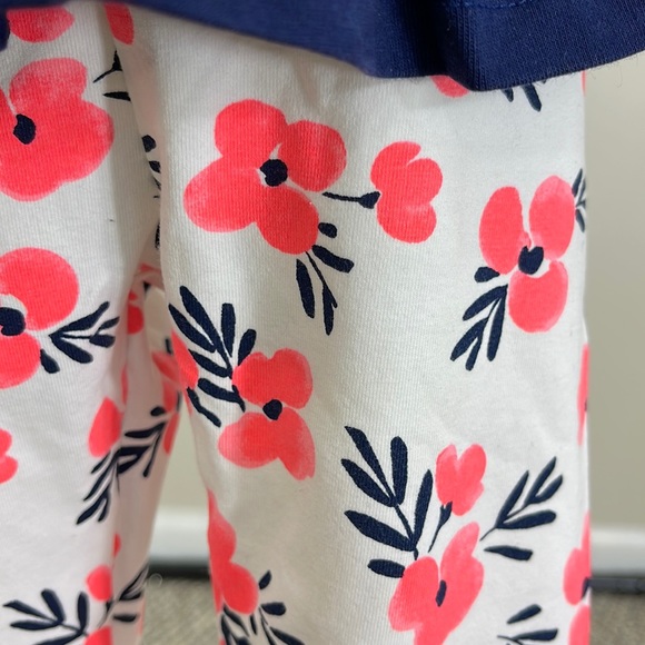 Gymboree Baby Boats & Blooms Flower Bird Shirt & Pants Outfit 2-Piece Set - Picture 7 of 16